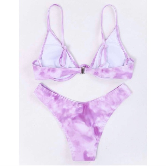 Tie Dye | Underwire High Cut Bikini Swimsuit - Picture 4 of 5